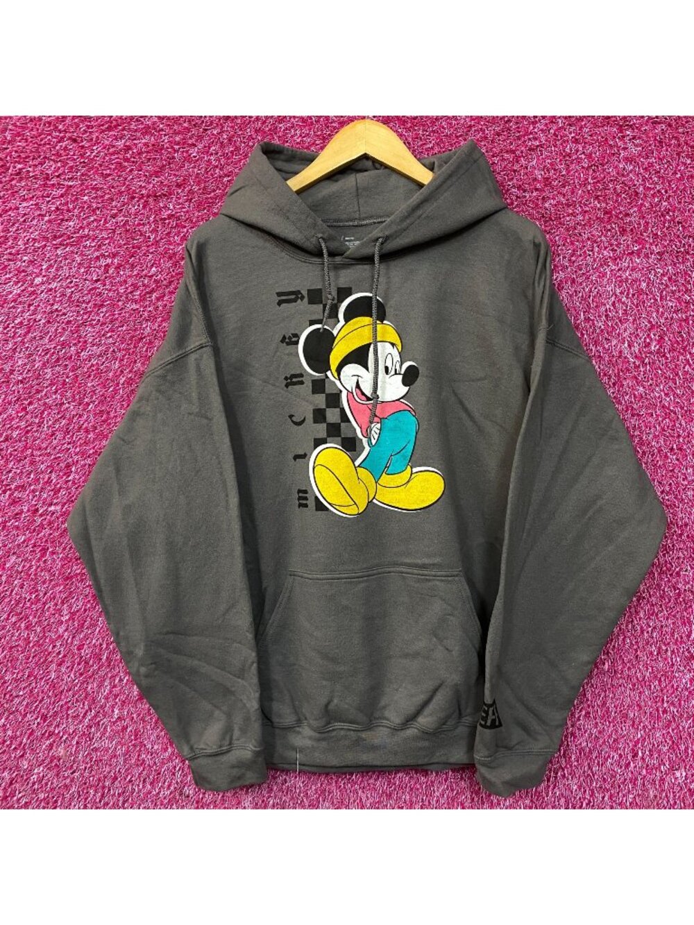Neff x Disney Mickey Mouse Fisherman Cartoon Hoodie size XL